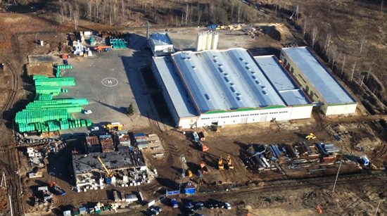 Строительство завода «Poritep-НН» по производству изделий из газобетона. Генеральный подрядчик строительства — ООО «Профиль-Строй»